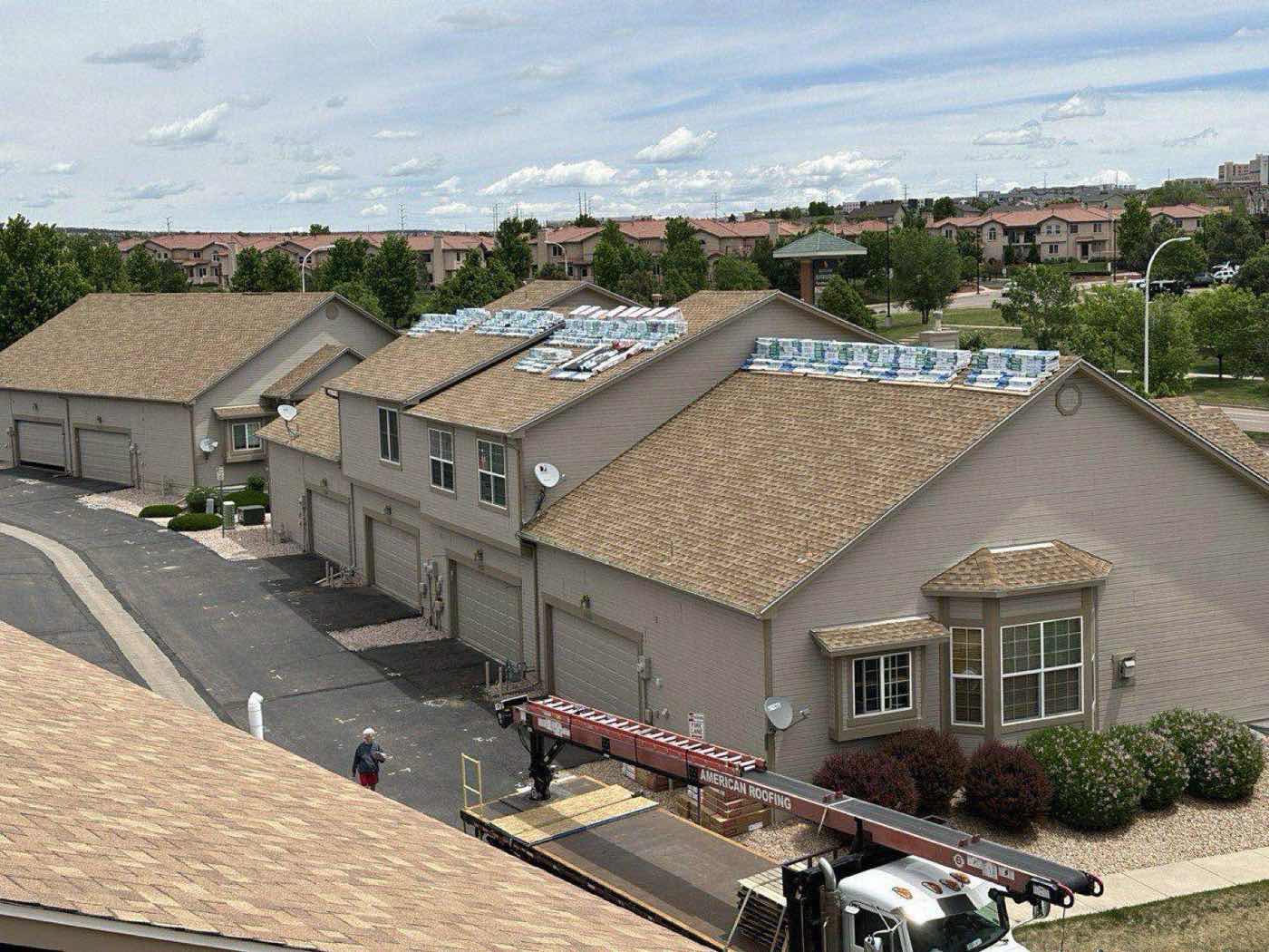 Residential asphalt shingle roof replacement on a home in Colorado