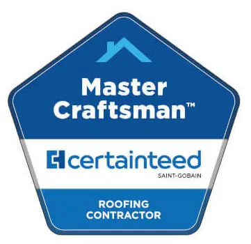 Certainteed Master Craftsman certified roofing contractor logo